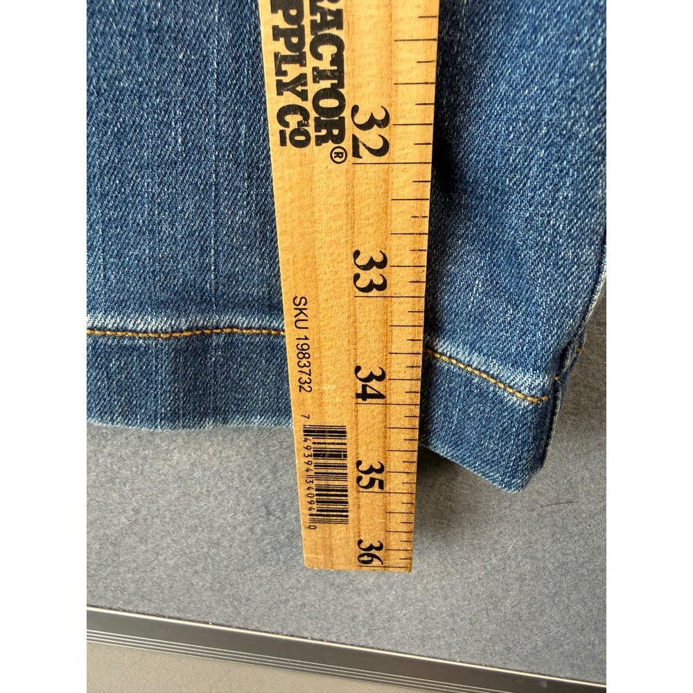 Spanx Flare Jeans Womens Medium Blue High Rise Pull On Medium Wash Denim 497 - Picture 3 of 6